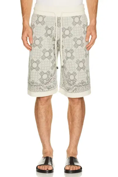 AMIRI MA Quad Check Mesh Knit Short | Thumbnail 1 AMIRI MA Quad Check Mesh Knit Short | Thumbnail 1