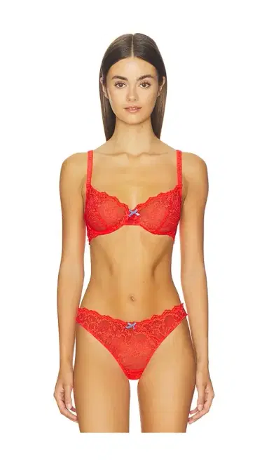 Fleur du Mal Bianca Lace Balconette Bra | Thumbnail 1 Fleur du Mal Bianca Lace Balconette Bra | Thumbnail 1