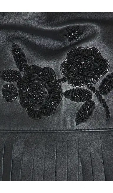 Found Hand Embroidered Leather Fringe Jacket | Thumbnail 6 Found Hand Embroidered Leather Fringe Jacket | Thumbnail 6