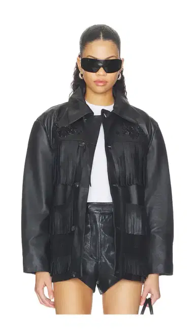 Found Hand Embroidered Leather Fringe Jacket | Thumbnail 1 Found Hand Embroidered Leather Fringe Jacket | Thumbnail 1