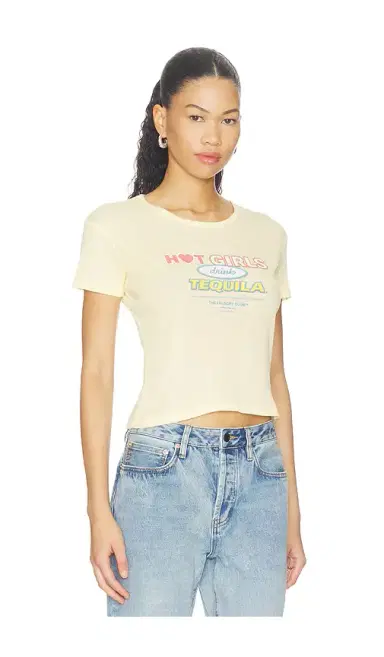 The Laundry Room Hot Girls Drink Tequila Baby Tee | Thumbnail 2 The Laundry Room Hot Girls Drink Tequila Baby Tee | Thumbnail 2