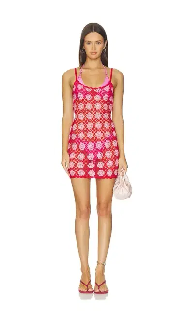 Frankies Bikinis Julie Crochet Mini Dress | Thumbnail 1 Frankies Bikinis Julie Crochet Mini Dress | Thumbnail 1