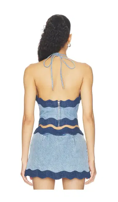 retrofete Iselda Denim Top | Thumbnail 3 retrofete Iselda Denim Top | Thumbnail 3