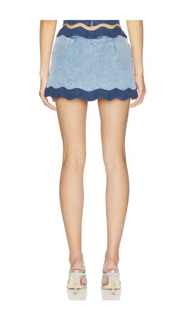 Retrofête Iselda Denim Skirt | Thumbnail 4 Retrofête Iselda Denim Skirt | Thumbnail 4