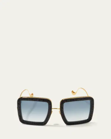 Anna-Karin Karlsson Beaming Sky Swarovski Square Acetate Sunglasses | Thumbnail 3 Anna-Karin Karlsson Beaming Sky Swarovski Square Acetate Sunglasses | Thumbnail 3