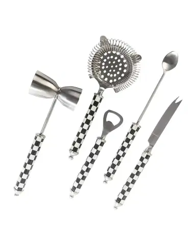 MacKenzie-Childs Courtly Check Bar Tool Set | Thumbnail 1 MacKenzie-Childs Courtly Check Bar Tool Set | Thumbnail 1