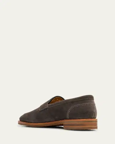 Allen Edmonds Reserve Men's Roman Suede Contrast-Sole Penny Loafers | Thumbnail 4 Allen Edmonds Reserve Men's Roman Suede Contrast-Sole Penny Loafers | Thumbnail 4