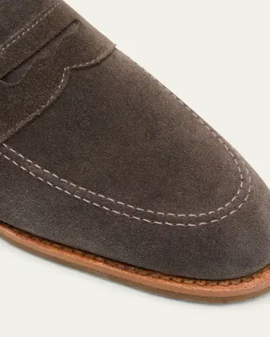 Allen Edmonds Reserve Men's Roman Suede Contrast-Sole Penny Loafers | Thumbnail 5 Allen Edmonds Reserve Men's Roman Suede Contrast-Sole Penny Loafers | Thumbnail 5
