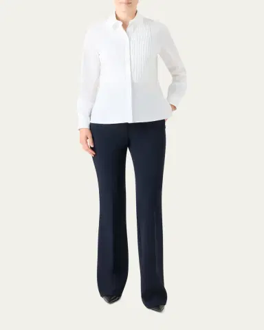 Akris Farida Stretch Wool Bootcut Trousers | Thumbnail 2 Akris Farida Stretch Wool Bootcut Trousers | Thumbnail 2
