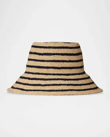 JANESSA LEONE Felix Raffia Bucket Hat | Thumbnail 2 JANESSA LEONE Felix Raffia Bucket Hat | Thumbnail 2