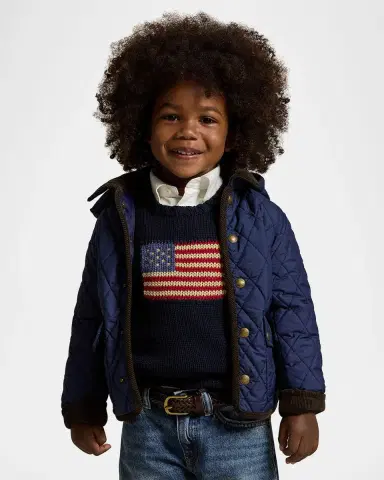 Polo Ralph Lauren Boy 's Matte Quilted Collared Jacket | Thumbnail 5 Polo Ralph Lauren Boy 's Matte Quilted Collared Jacket | Thumbnail 5