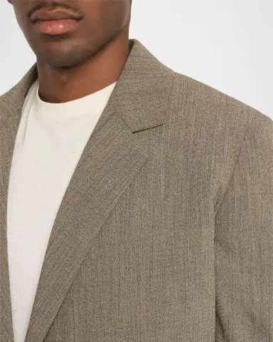 The Row Men's Devlin Wool Concealed-Front Blazer | Thumbnail 5 The Row Men's Devlin Wool Concealed-Front Blazer | Thumbnail 5