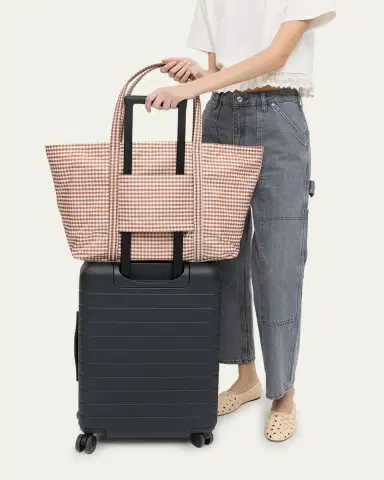 Loeffler Randall Dina Travel Gingham Tote Bag | Thumbnail 4 Loeffler Randall Dina Travel Gingham Tote Bag | Thumbnail 4