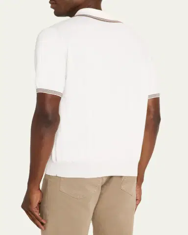 Fioroni Men's Giza Cotton Polo | Thumbnail 3 Fioroni Men's Giza Cotton Polo | Thumbnail 3