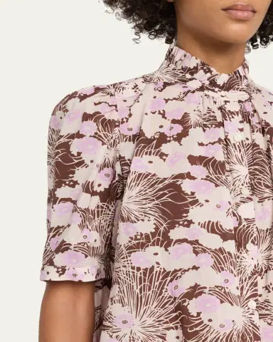 Alix of Bohemia Winnie Short-Sleeve Floral Cotton Blouse | Thumbnail 5 Alix of Bohemia Winnie Short-Sleeve Floral Cotton Blouse | Thumbnail 5