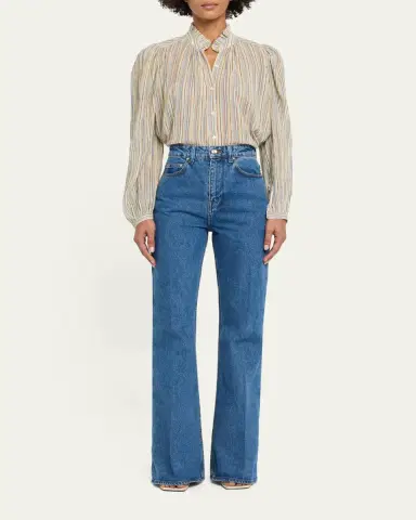 Alix of Bohemia Annabel Long-Sleeve Striped Cotton Blouse | Thumbnail 2 Alix of Bohemia Annabel Long-Sleeve Striped Cotton Blouse | Thumbnail 2