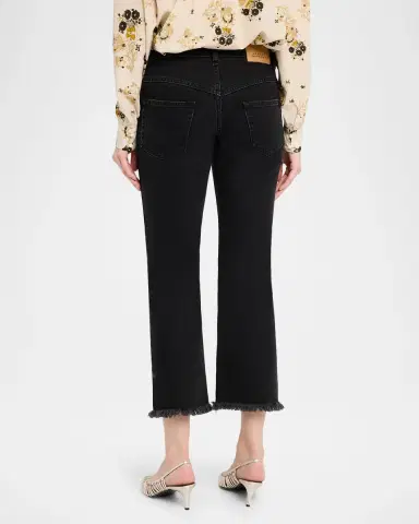 Isabel Marant Ombela Frayed Straight-Leg Ankle Jeans | Thumbnail 3 Isabel Marant Ombela Frayed Straight-Leg Ankle Jeans | Thumbnail 3