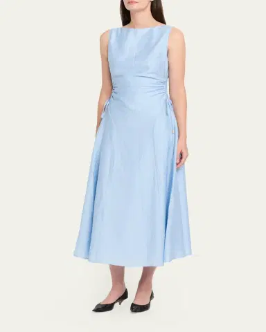 ANNA QUAN Mai Satin Midi Dress | Thumbnail 4 ANNA QUAN Mai Satin Midi Dress | Thumbnail 4