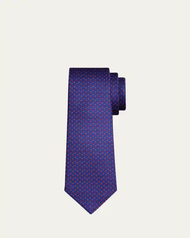 Kiton Men's Small Bow Silk Sevenfold Tie | Thumbnail 2 Kiton Men's Small Bow Silk Sevenfold Tie | Thumbnail 2