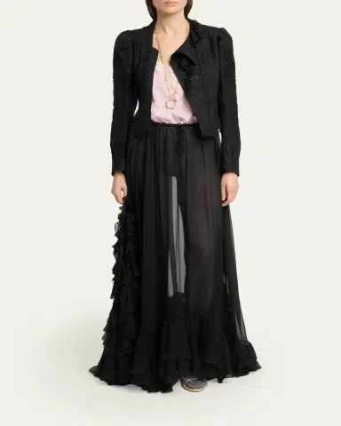 Chloé Soft Floral Jacquard Jacket | Thumbnail 2 Chloé Soft Floral Jacquard Jacket | Thumbnail 2