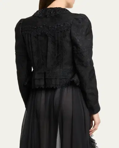 Chloé Soft Floral Jacquard Jacket | Thumbnail 3 Chloé Soft Floral Jacquard Jacket | Thumbnail 3