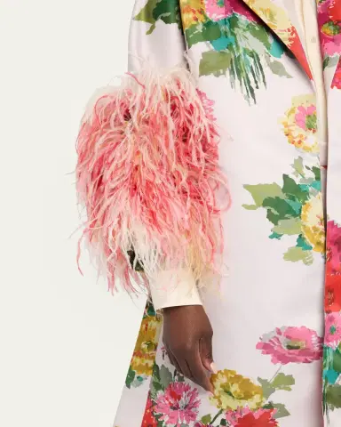 Libertine Pat Nixon Feathered Oversized Coat | Thumbnail 5 Libertine Pat Nixon Feathered Oversized Coat | Thumbnail 5