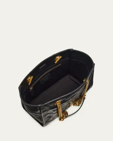 Saint Laurent Niki Small East-West Chevron Leather Shopping Bag | Thumbnail 3 Saint Laurent Niki Small East-West Chevron Leather Shopping Bag | Thumbnail 3