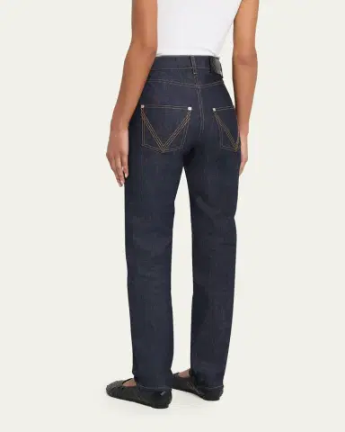 Bottega Veneta Indigo Straight Denim Jeans | Thumbnail 3 Bottega Veneta Indigo Straight Denim Jeans | Thumbnail 3