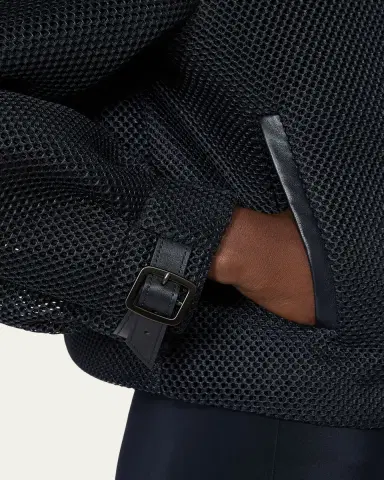 Max Mara Aceti Perforated Mesh Zip Jacket | Thumbnail 5 Max Mara Aceti Perforated Mesh Zip Jacket | Thumbnail 5