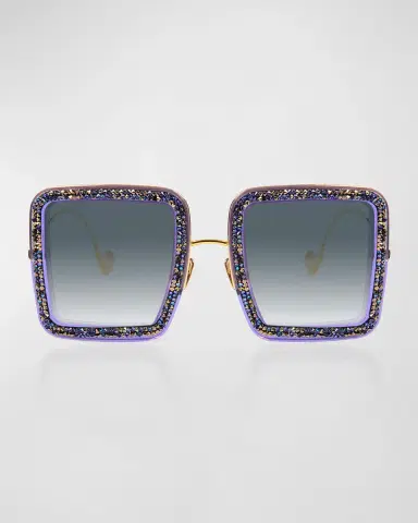 Anna-Karin Karlsson Beaming Sky Swarovski Square Acetate Sunglasses | Thumbnail 2 Anna-Karin Karlsson Beaming Sky Swarovski Square Acetate Sunglasses | Thumbnail 2
