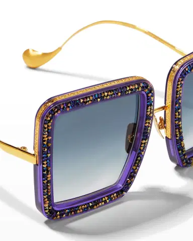 Anna-Karin Karlsson Beaming Sky Swarovski Square Acetate Sunglasses | Thumbnail 4 Anna-Karin Karlsson Beaming Sky Swarovski Square Acetate Sunglasses | Thumbnail 4