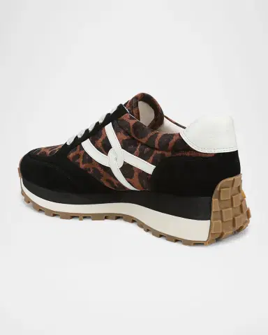 Veronica Beard Valentina Mixed Leather Retro Sneakers | Thumbnail 4 Veronica Beard Valentina Mixed Leather Retro Sneakers | Thumbnail 4