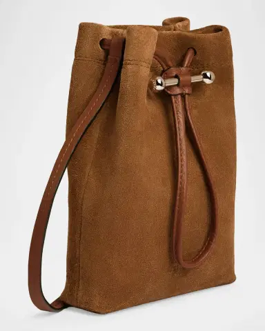 Strathberry Osette Large Suede Pouch Bag | Thumbnail 3 Strathberry Osette Large Suede Pouch Bag | Thumbnail 3