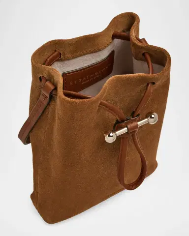 Strathberry Osette Large Suede Pouch Bag | Thumbnail 4 Strathberry Osette Large Suede Pouch Bag | Thumbnail 4