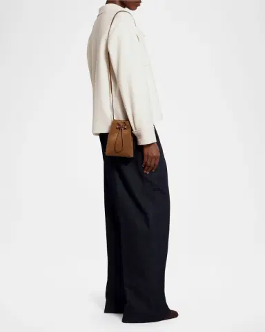 Strathberry Osette Large Suede Pouch Bag | Thumbnail 5 Strathberry Osette Large Suede Pouch Bag | Thumbnail 5