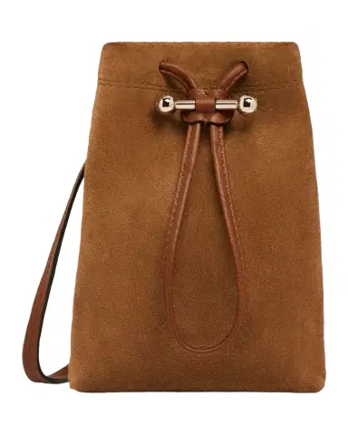 Strathberry Osette Large Suede Pouch Bag | Thumbnail 1 Strathberry Osette Large Suede Pouch Bag | Thumbnail 1