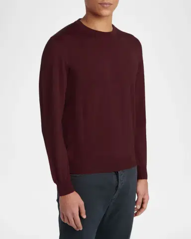 Kiton Crewneck Wool Sweater | Thumbnail 3 Kiton Crewneck Wool Sweater | Thumbnail 3
