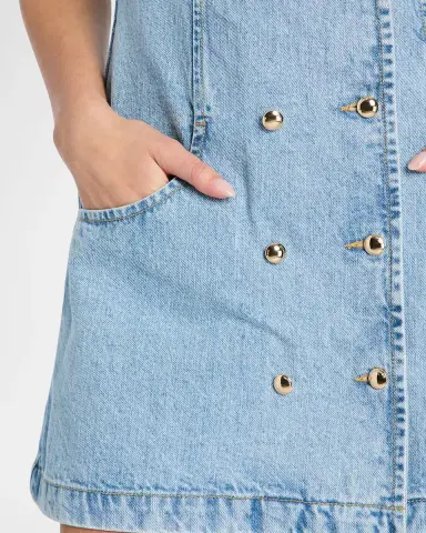 Retrofete Hanna Denim Mini Dress | Thumbnail 5 Retrofete Hanna Denim Mini Dress | Thumbnail 5