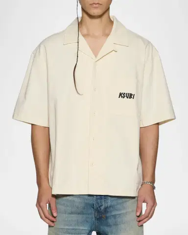 Ksubi Men's Stay Up Logo Camp Shirt | Thumbnail 4 Ksubi Men's Stay Up Logo Camp Shirt | Thumbnail 4