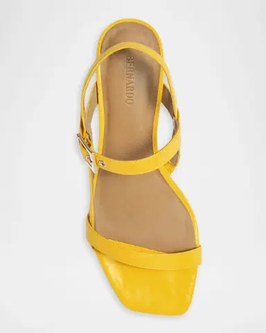 Bernardo 35mm Jinji Leather Strappy Block-Heel Sandals | Thumbnail 4 Bernardo 35mm Jinji Leather Strappy Block-Heel Sandals | Thumbnail 4