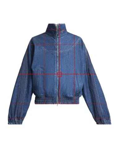 Givenchy Paneled Denim Bomber Jacket | Thumbnail 1 Givenchy Paneled Denim Bomber Jacket | Thumbnail 1