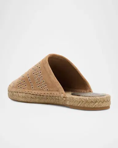 Brunello Cucinelli Embroidered Suede Espadrille Mules | Thumbnail 4 Brunello Cucinelli Embroidered Suede Espadrille Mules | Thumbnail 4