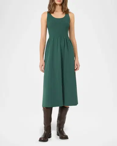Weekend Max Mara Sleeveless Fit-And-Flare Viscose Midi Dress | Thumbnail 4 Weekend Max Mara Sleeveless Fit-And-Flare Viscose Midi Dress | Thumbnail 4