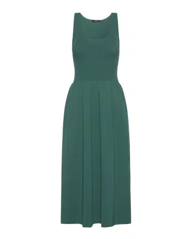 Weekend Max Mara Sleeveless Fit-And-Flare Viscose Midi Dress | Thumbnail 1 Weekend Max Mara Sleeveless Fit-And-Flare Viscose Midi Dress | Thumbnail 1