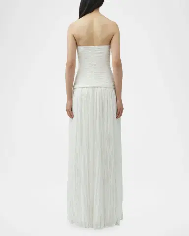 Simkhai Danielle Strapless Crinkle Jersey Bustier Gown | Thumbnail 3 Simkhai Danielle Strapless Crinkle Jersey Bustier Gown | Thumbnail 3