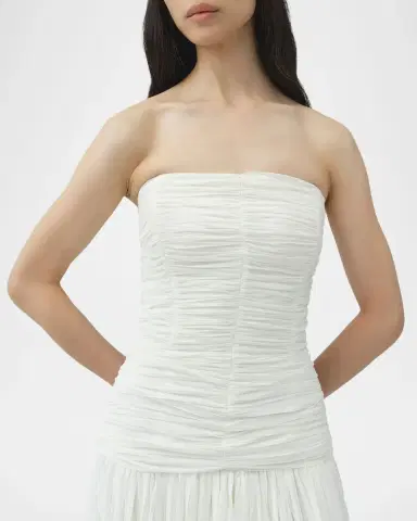 Simkhai Danielle Strapless Crinkle Jersey Bustier Gown | Thumbnail 5 Simkhai Danielle Strapless Crinkle Jersey Bustier Gown | Thumbnail 5
