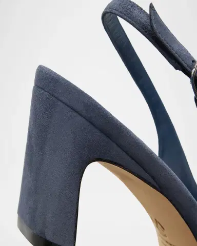 Stuart Weitzman 50mm Stassi Suede Slingback Pumps | Thumbnail 5 Stuart Weitzman 50mm Stassi Suede Slingback Pumps | Thumbnail 5