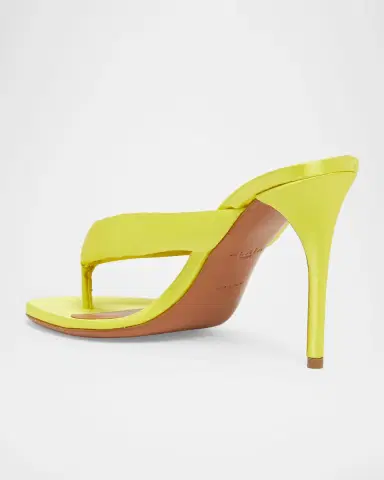 Alaïa 90mm Padded Satin Thong Sandals | Thumbnail 2 Alaïa 90mm Padded Satin Thong Sandals | Thumbnail 2