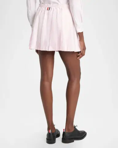 Thom Browne 4-Bar Cotton Drawstring Miniskirt | Thumbnail 3 Thom Browne 4-Bar Cotton Drawstring Miniskirt | Thumbnail 3