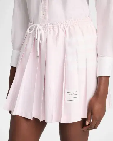 Thom Browne 4-Bar Cotton Drawstring Miniskirt | Thumbnail 5 Thom Browne 4-Bar Cotton Drawstring Miniskirt | Thumbnail 5